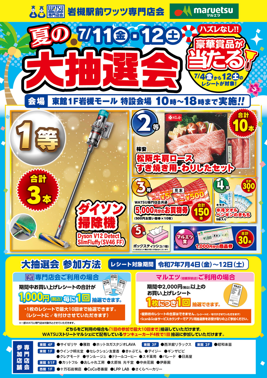 夏の大抽選会開催！